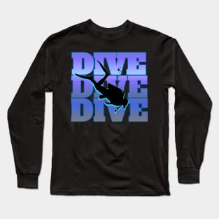 Scuba diving t-shirt designs Long Sleeve T-Shirt